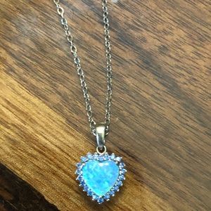 Opal Heart Necklace
